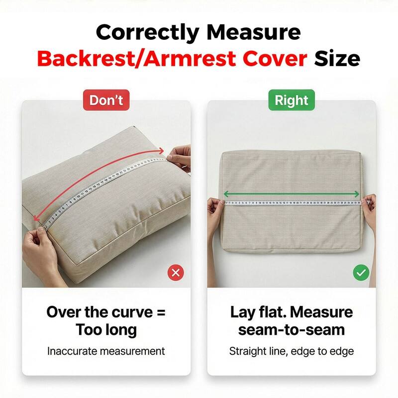 FINCATI 28" × 28" Outdoor Cushion Cover, Sofa Cushion Replacement Slipcover, Patio Seat Cover 28 Inches (COVER ONLY!)