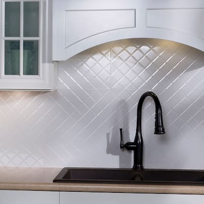 Fasade Quilted Decorative Vinyl Backsplash Panel