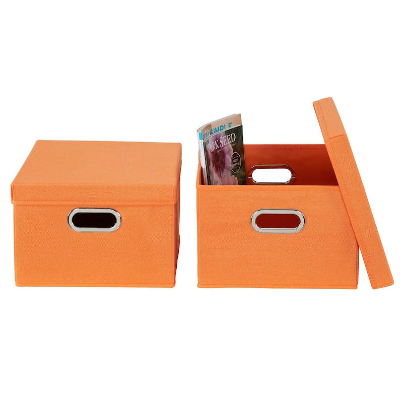 Household Essentials Collapsible Linen Box - 15.0"L x 13.0"W x 8.0"H