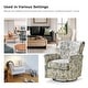 preview thumbnail 54 of 53, HULALA HOME Georg Transitional Floral Fabric Swivel Rocker Chair with Removable Backrest and Rolled Armrest Set of 2