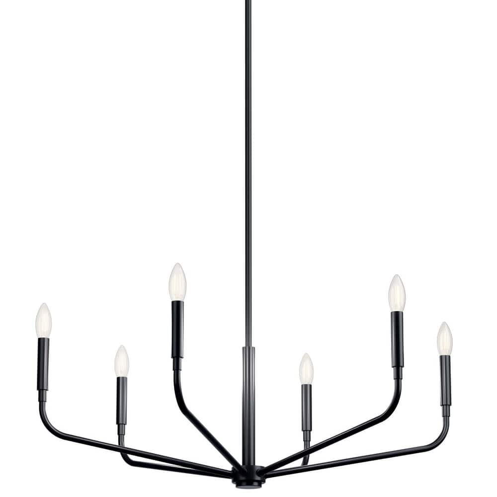 Kichler 52718 Madden 6 Light 32" Wide Taper Candle Style Chandelier