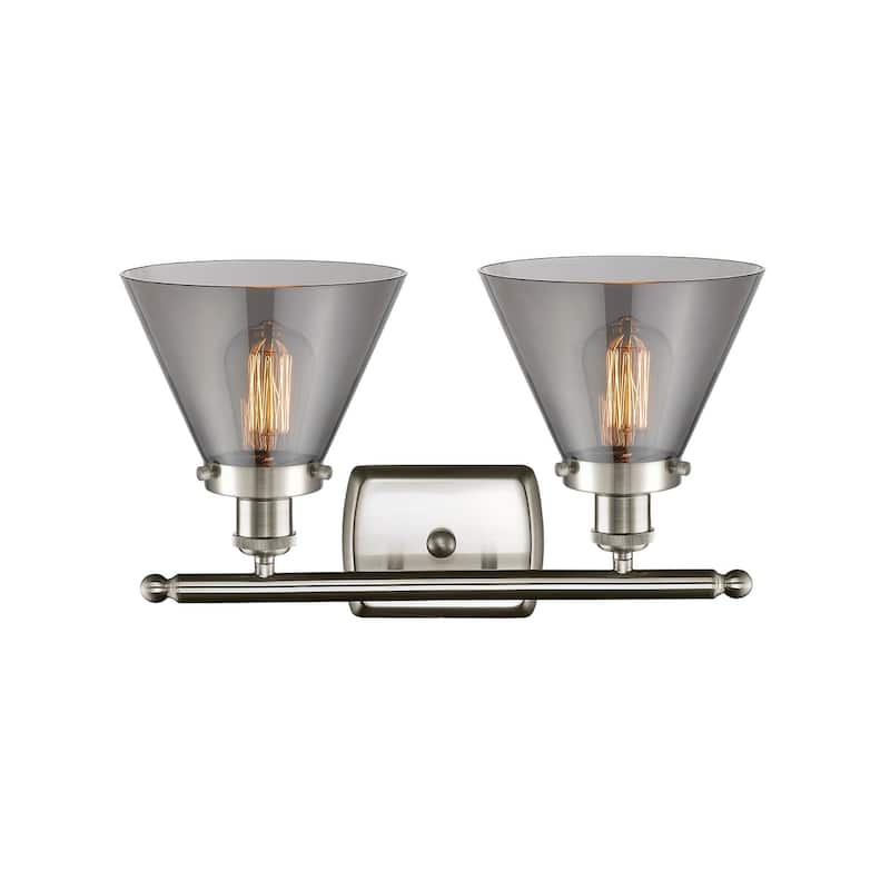 Innovations Lighting Large Cone 2 Light 16" Wide Vanity Light
