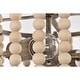 preview thumbnail 7 of 10, Silas 14 Inch Drum Shape Bead Semi Flush Mount with 2 Light