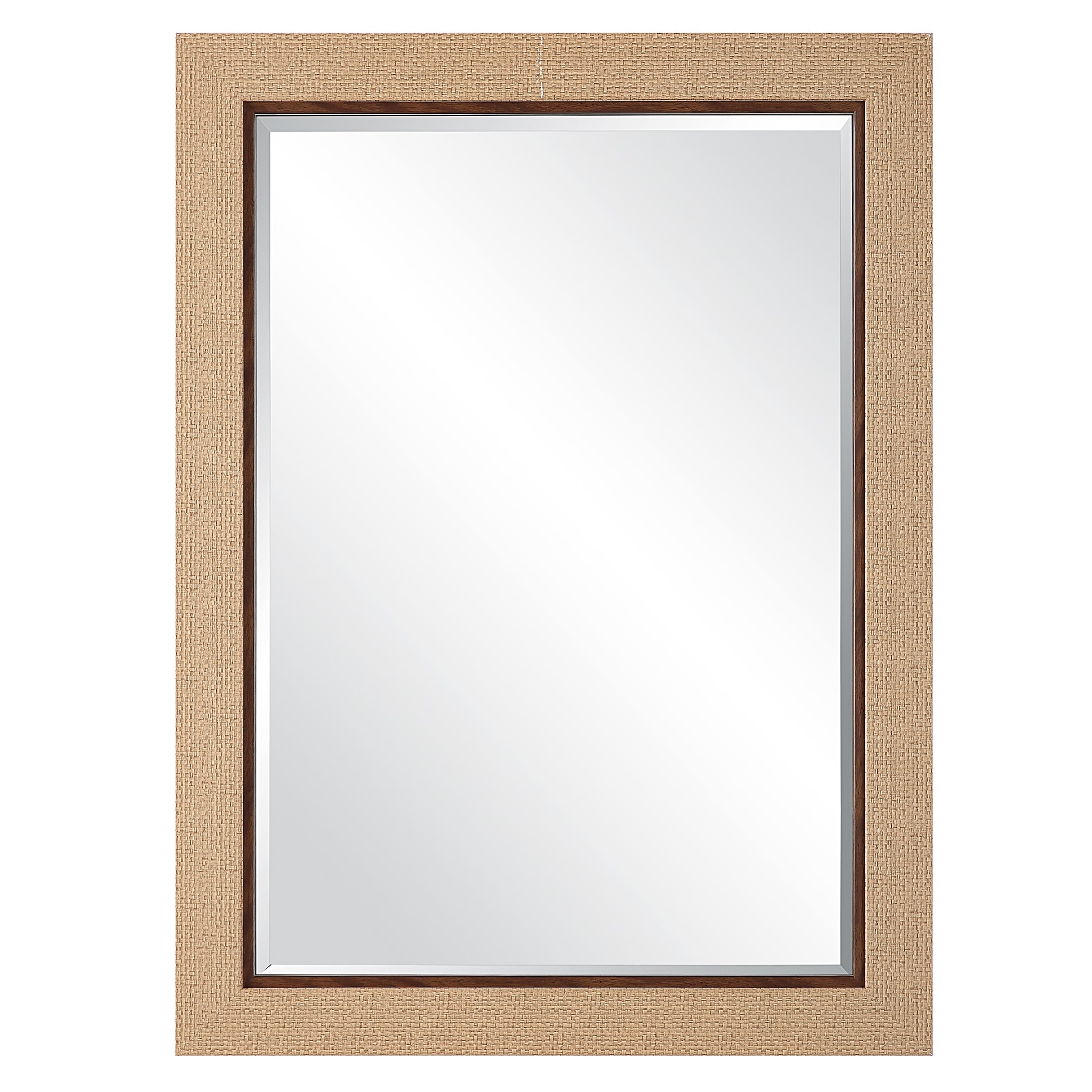 The Gray Barn Coastal Natural Woven Bamboo Inspired Wall Mirror