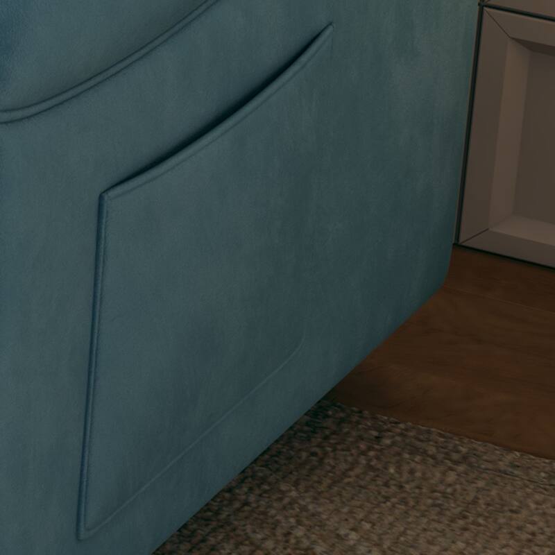 Sofa at the Forefront: 54-inch Velvet Sofa Bed for Multi-purpose Living Spaces, Featuring a Retractable Bed