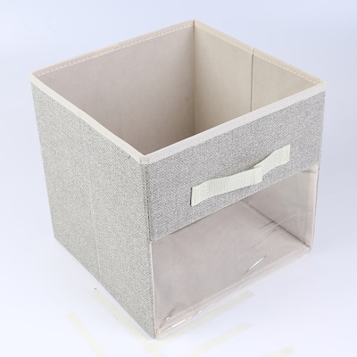 Storage Cube, Fabric Storage Bin with Handles, 3 Pack Collapsible Storage Basket for Organizing Clothes Books