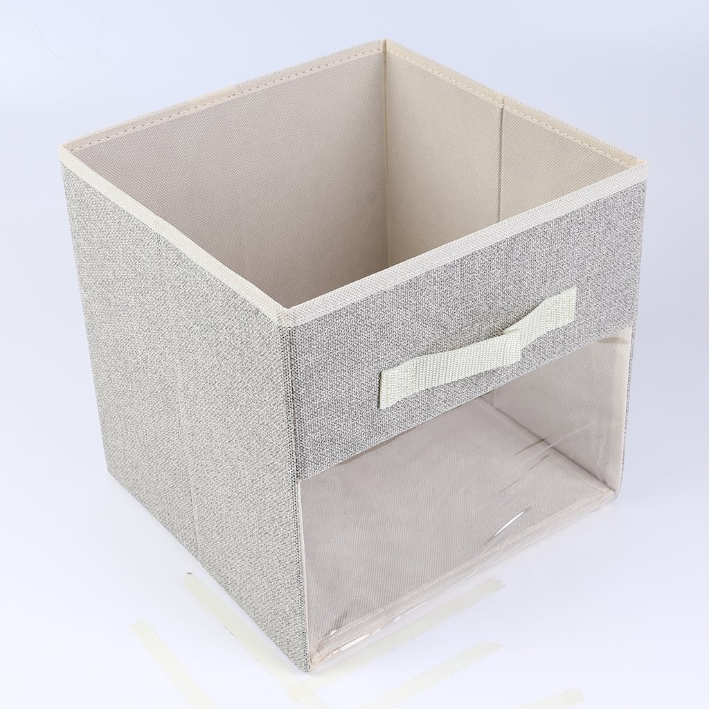 Storage Cube, Fabric Storage Bin with Handles, 3 Pack Collapsible Storage Basket for Organizing Clothes Books