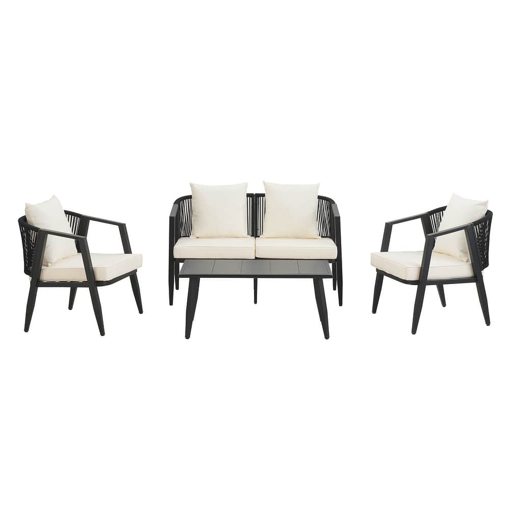 Durable and Comfortable Outdoor Seating Set,Suitable for Patios, Lawns, and Poolsides