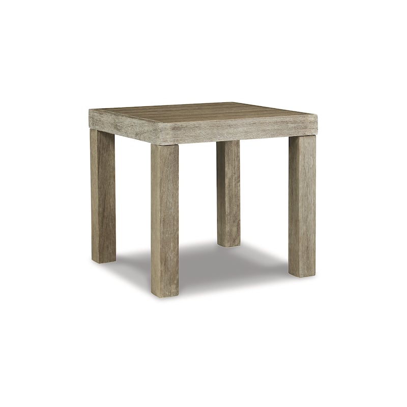 Silo Point Brown Square End Table - 22"W x 22"D x 20"H