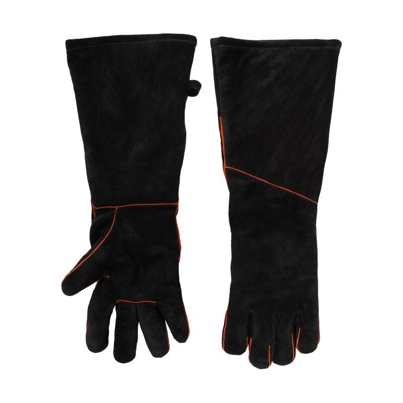 Achla Designs Suede Hearth Protection Gloves, Black