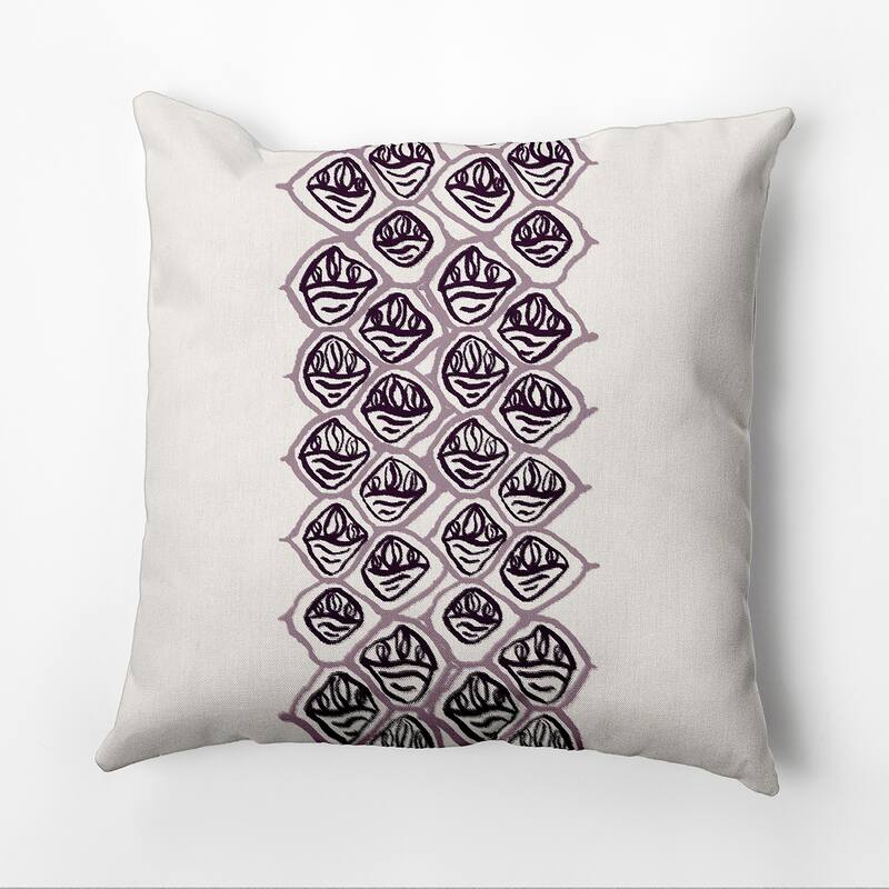 Reverse Stack Outdoor Pillow - Purple - 18" x 18"