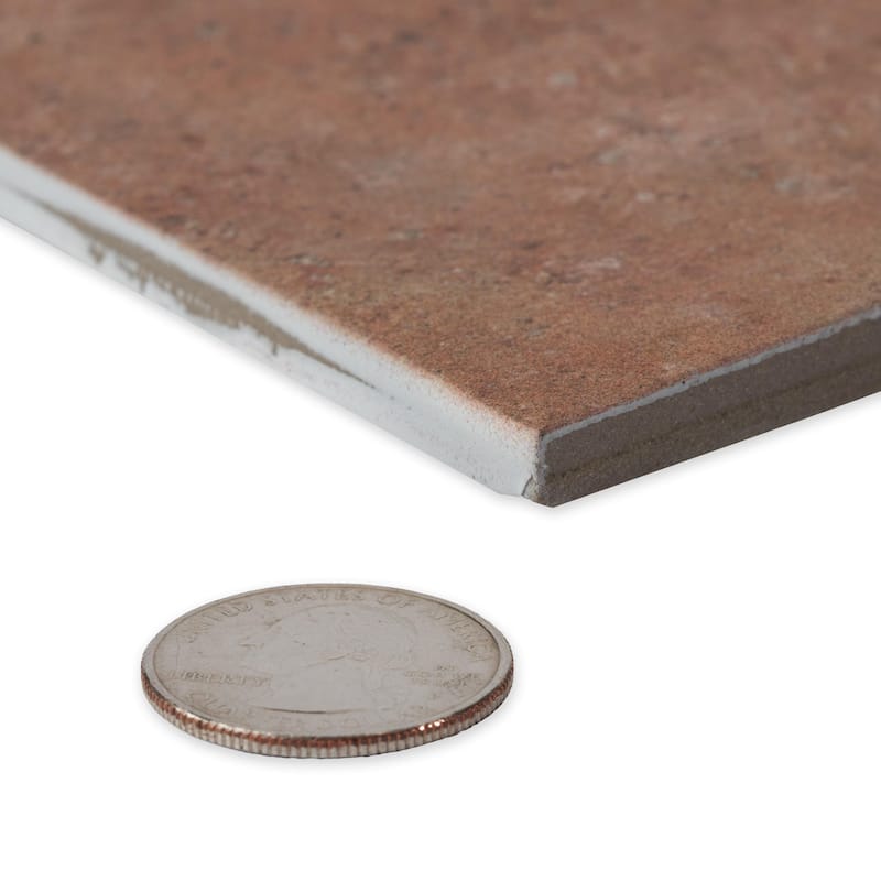 Merola Tile Atelier Rubina Brown 4-1/2" x 9-1/8" Porcelain Floor and Wall Tile