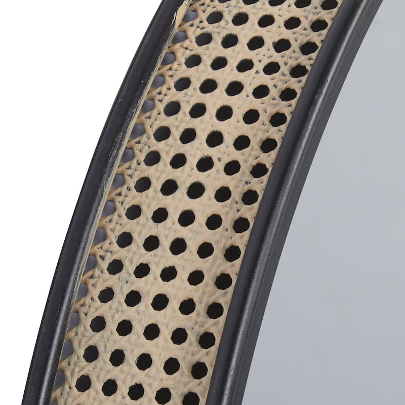 Metal Wall Mirror with Thin Frame - Black or Brown - Roche River Decor