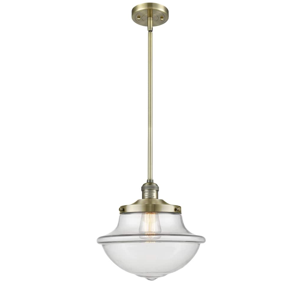 Innovations Lighting Franklin Restoration Oxford - 1 Light 12" Stem Hung Mini Pendant