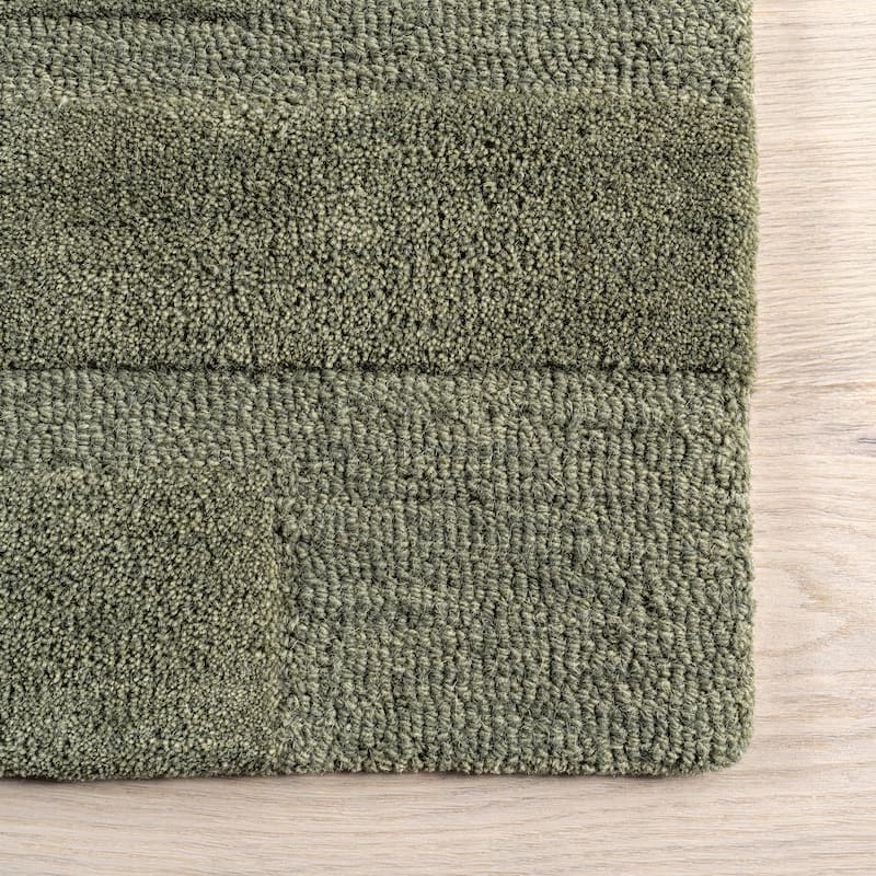 Remy Crosshatch Wool Area Rug