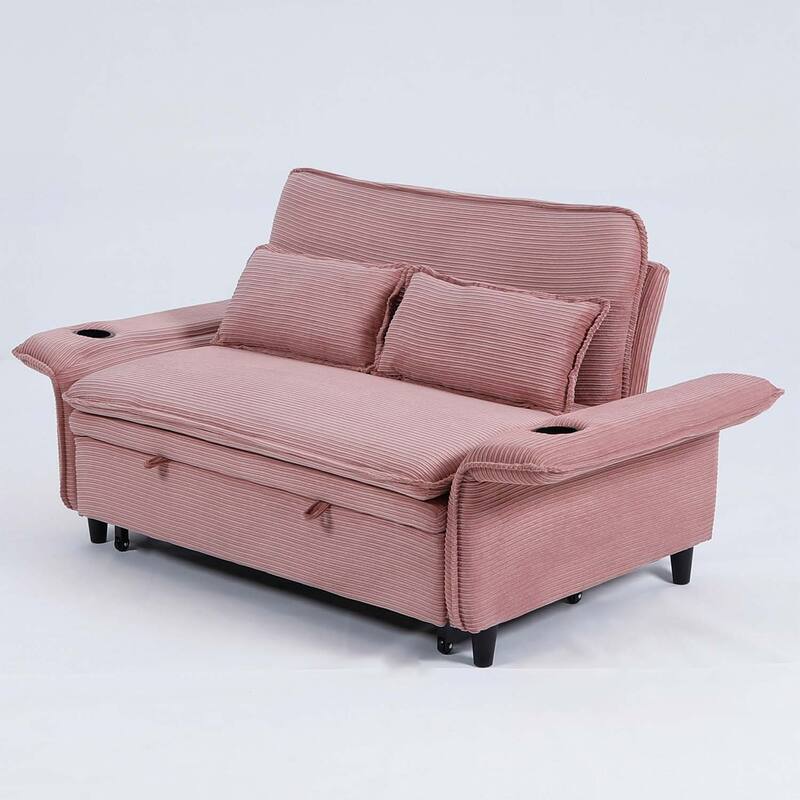 65.74-inch Adjustable Armrest and Backrest Multi-Functional Sofa Bed,Ideal for Bedrooms and Living Rooms
