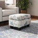preview thumbnail 2 of 47, Rosella Fabric Ottoman by Christopher Knight Home Beige +Blue Flower