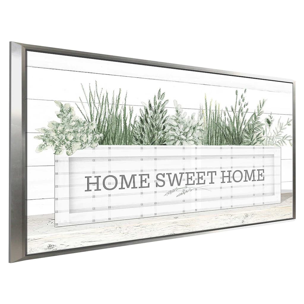 "Home Sweet Home" Print on Floating Canvas