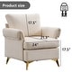 preview thumbnail 3 of 4, Modern Accent Chair Single Sofa Chair，Recliner Chair, Fabric Armchair Recliner