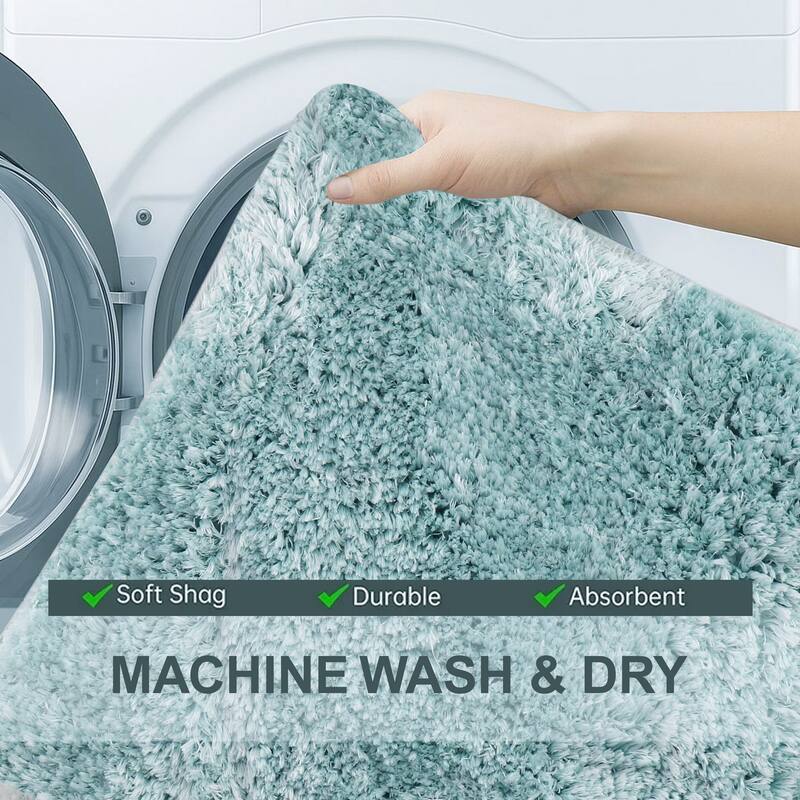 Element Plush Bathroom Rugs Quick-Dry Bathroom Mat, Washable & Absorbent Bath Rugs