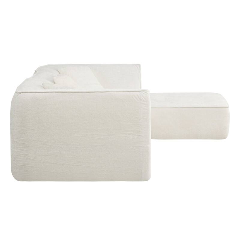 Spruce & Spring Compressed Modular Sectional Boneless Sofa for Living Room