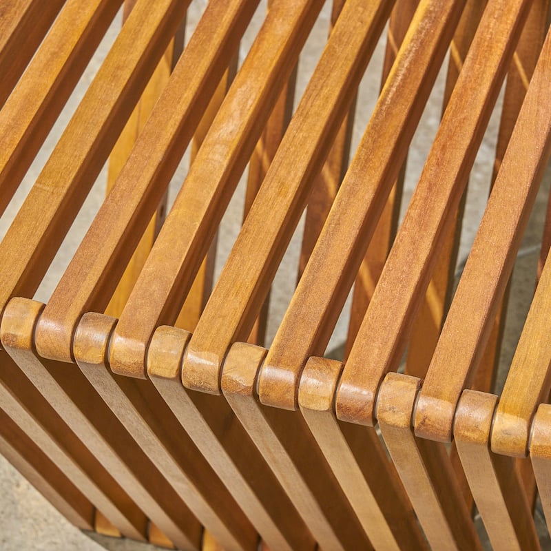 Metropol Outdoor Acacia Wood Bench by Christopher Knight Home