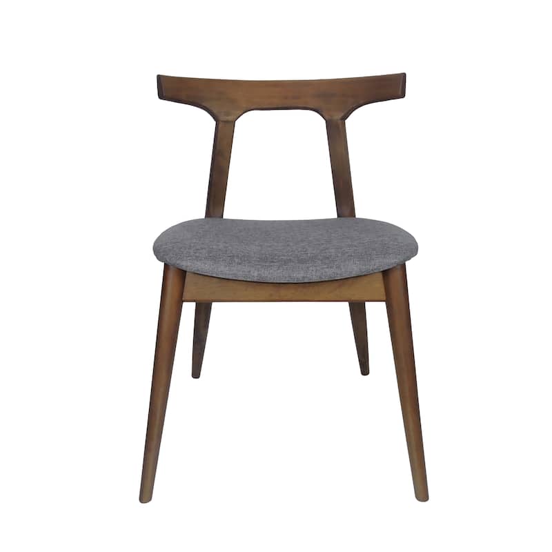 Cowen Upholstered Fabric and Rubberwood Dining Chairs (Set of 2) by Christopher Knight Home