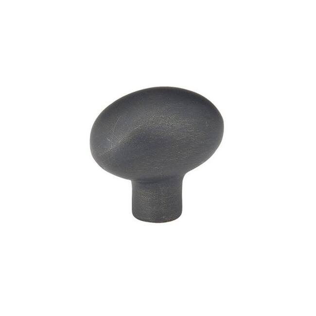 Emtek Rustic 1-3/4 Inch Oval Cabinet Knob - Medium Bronze