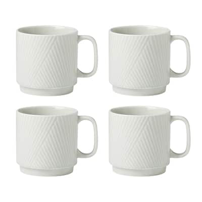 Lenox Modulus 18 oz. Mugs, Set of 4 - 18oz. 4" x 4" Round
