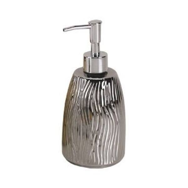 slide 1 of 1, Nameeks Gedy Collection Free Standing Soap Dispenser Silver