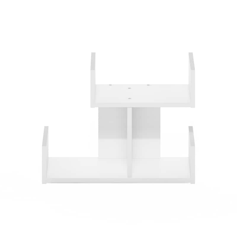 Furinno Hermite Wooden Desktop Bookshelf Storage Organizer for Home and Office Supplies, Espresso