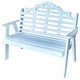 preview thumbnail 3 of 12, Poly 5' Marlboro Garden Bench White
