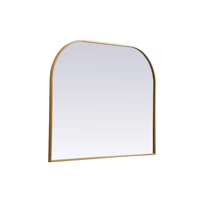 Indigo Home Metal Frame Arch Mirror 42x34 Inch