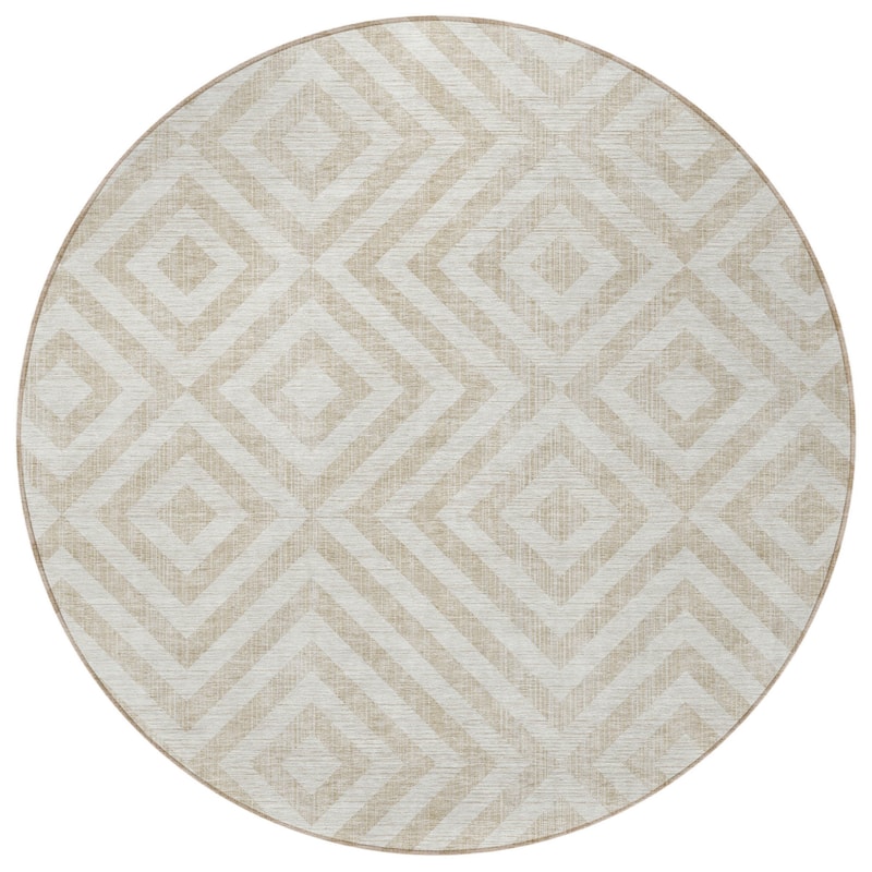HomeRoots Geometric Transitional Rectangle Outdoor Rug