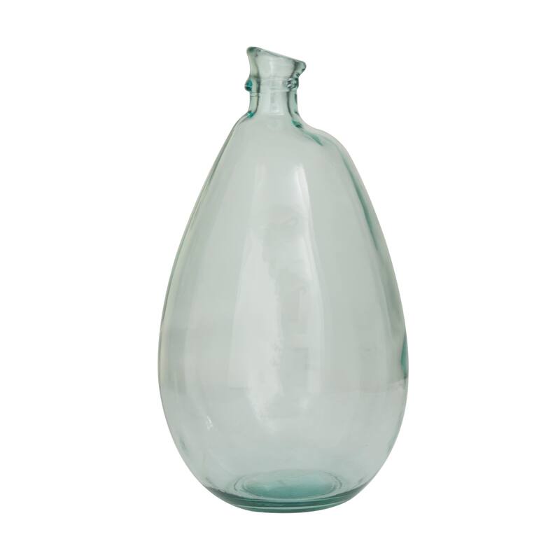 Recycled Glass Bottle Vase Collection Made in Spain - Multiple Sizes - Clear, Blue, Teal, Green