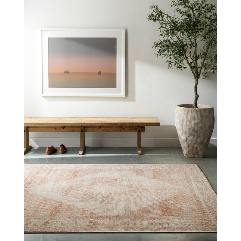Becki Owens x Livabliss Luca Area Rug - Dusty Pink - 3' 11" x 5' 7"