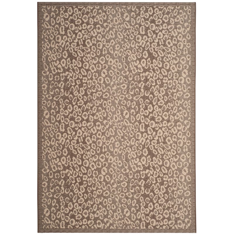 SAFAVIEH Courtyard Luljeta Indoor/ Outdoor Waterproof Patio Backyard Rug