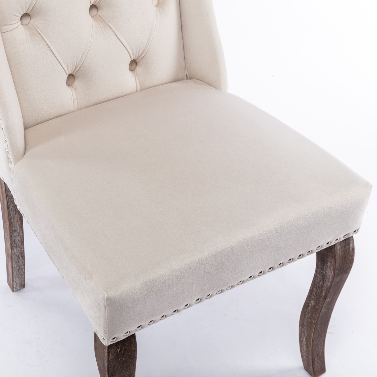 Wingback Dining Chair Tufted Upholstered Set of Bed Bath