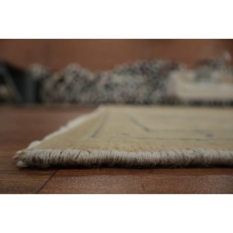 Hand Knotted Oriental 100% Wool Carpet Traditional Floral Brown Ziegler Area Rug - 9' 9'' X 6' 4''