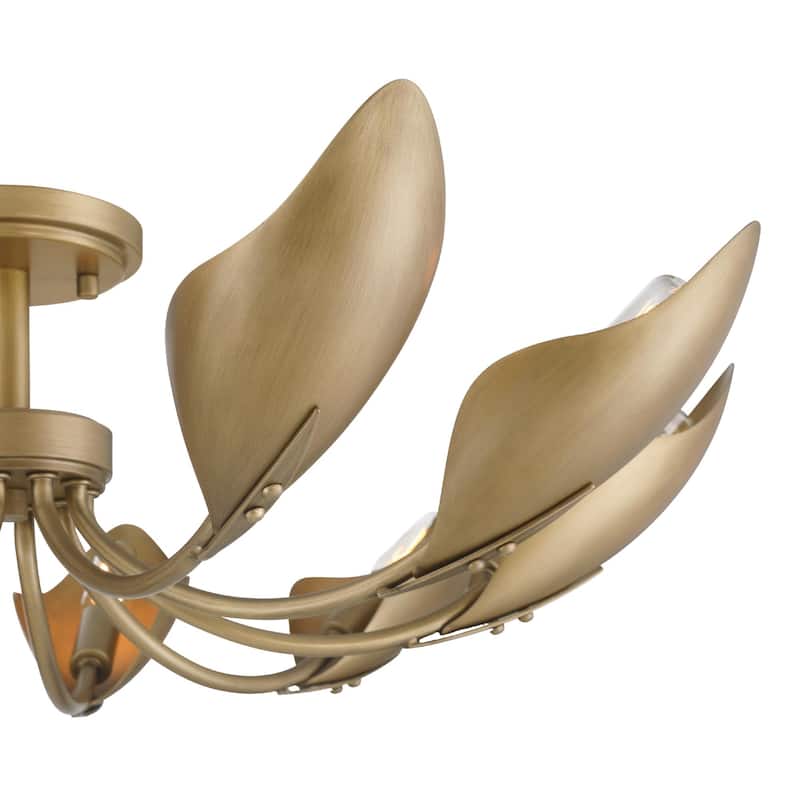 Hunter Juneway 10-Light Flush Mount Chandelier - Transitional, Modern/Contemporary - Dining Room, Living Room, Bedroom.