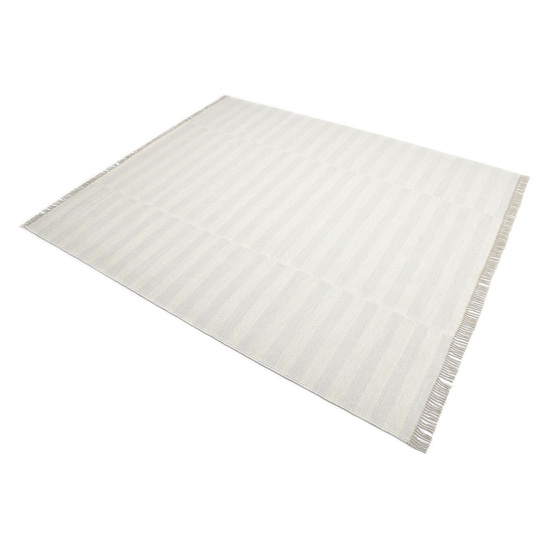 Overton Handmade Modern Contemporary Striped Area Rug
