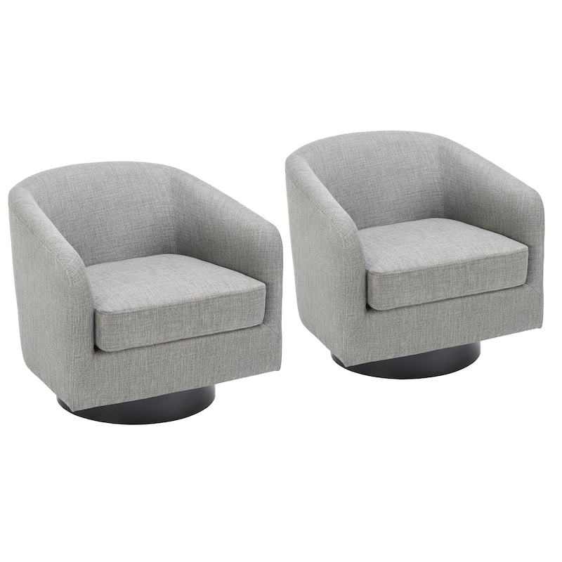 Modern 360° Swivel Barrel Accent Chairs by DREAMSIDEA
