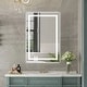 preview thumbnail 2 of 61, LED Bathroom Vanity Mirror Wall Mounted with Double Light Strip, 3-Color Dimmable, Anti-Fog, HD Tempered Glass, UL-Listed, ETL 24x36