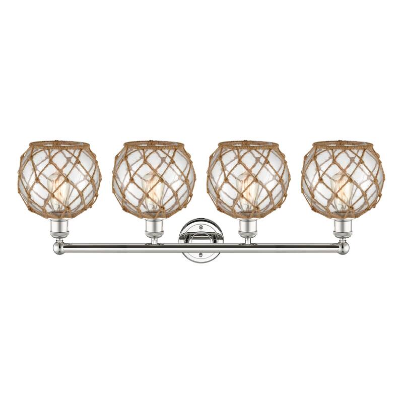 Innovations Lighting Endless Possibilities Edison - Farmhouse Rope - 4 Light 35" Bath Vanity Light