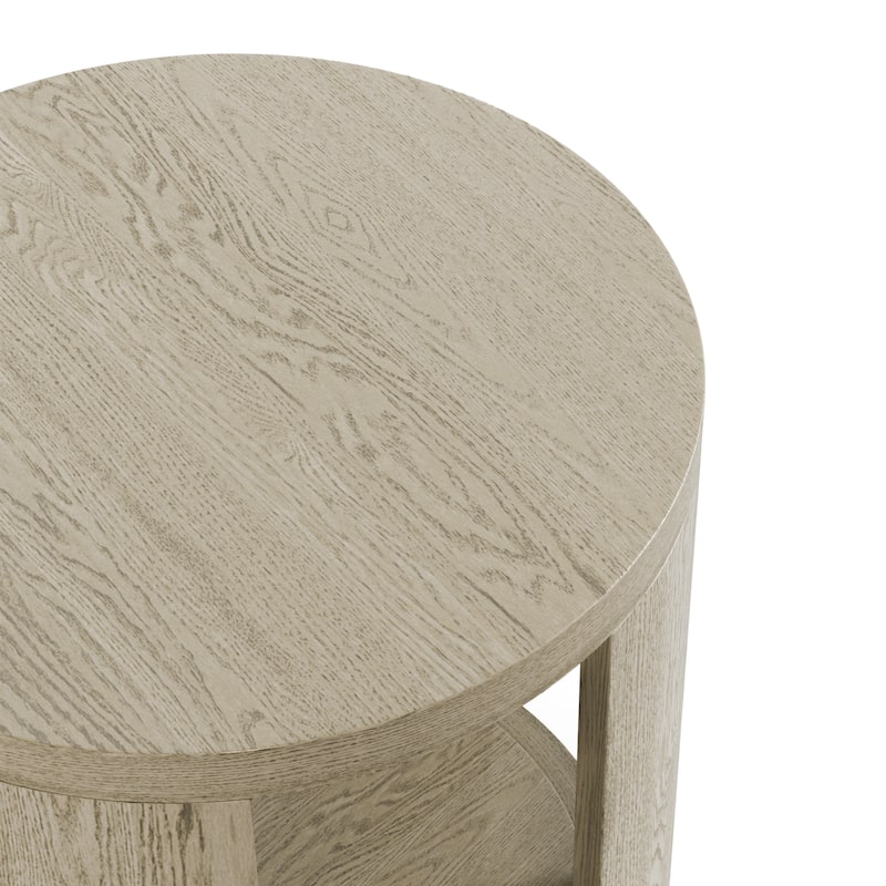 Furniture of America Piez Modern Oak Solid Wood 3-Piece Coffee Table Set with Casters