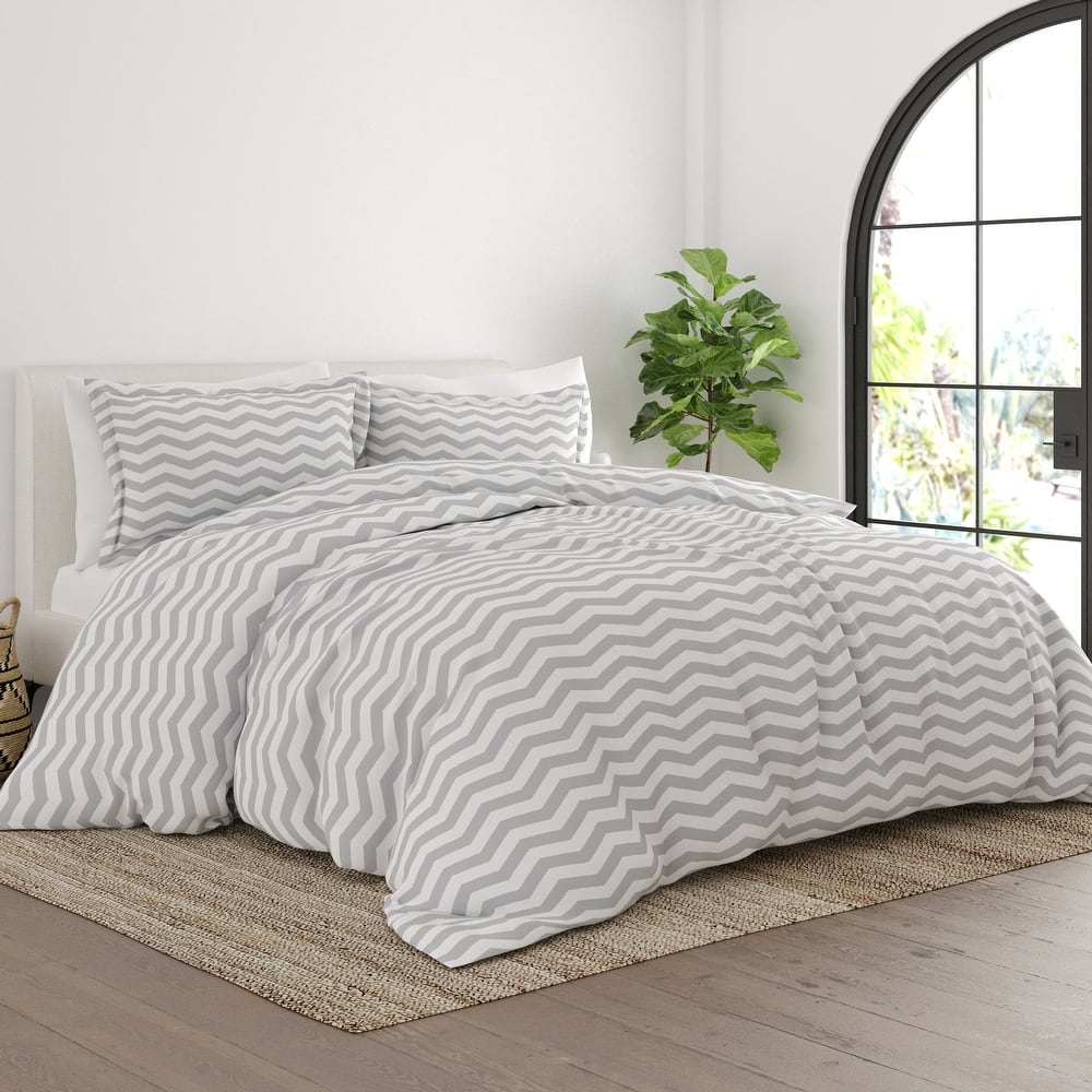 Simply Soft Oversized Arrow Pattern 3 Piece Duvet Cover Set