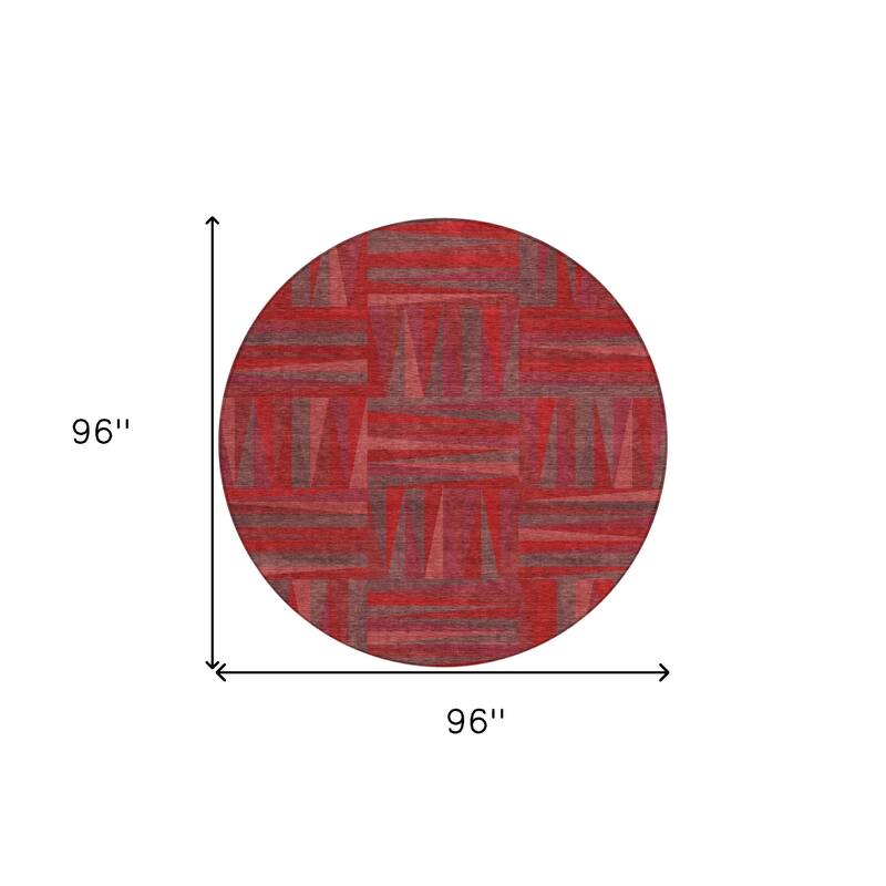 HomeRoots Geometric Transitional Rectangle Outdoor Rug