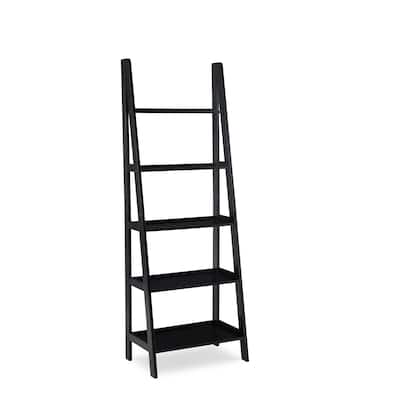 Multi Storage Ladder Bookshelf - 72" - Black