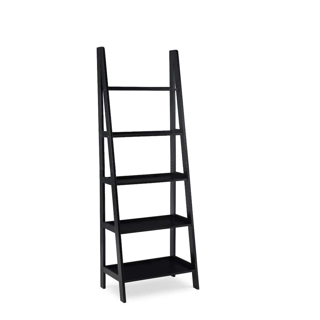 Multi Storage Ladder Bookshelf - 72" - Black