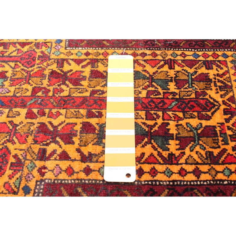 ECARPETGALLERY Hand-knotted Teimani Orange Wool Rug - 2'8 x 4'6
